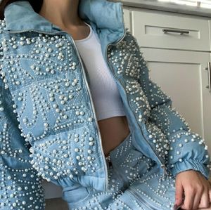 Azalea Wang Pearl Puffer Jacket